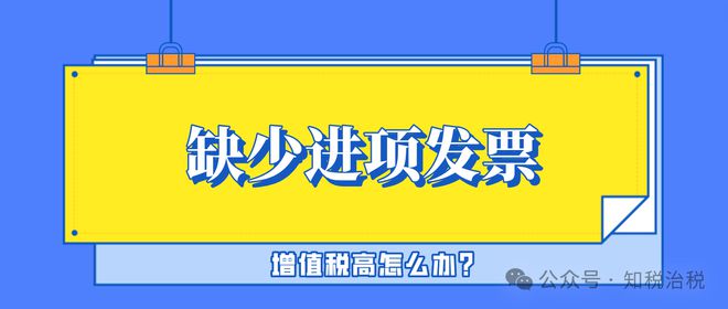 2025年企业缺少进项发票增值税高如何处理怎么节税？(图1)
