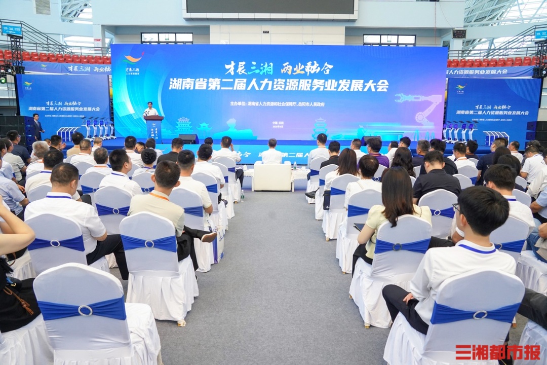 数智化招聘从发岗到面试仅需2天湖南省第二届人力资源服务业发展大会岳阳启幕(图1)